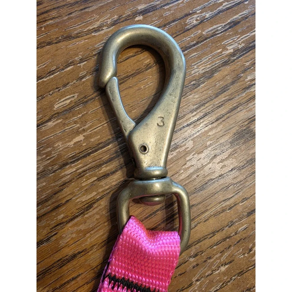 Brass Clip Hook 3 Scuba Diving Swivel Strap Gear Keeper Pink